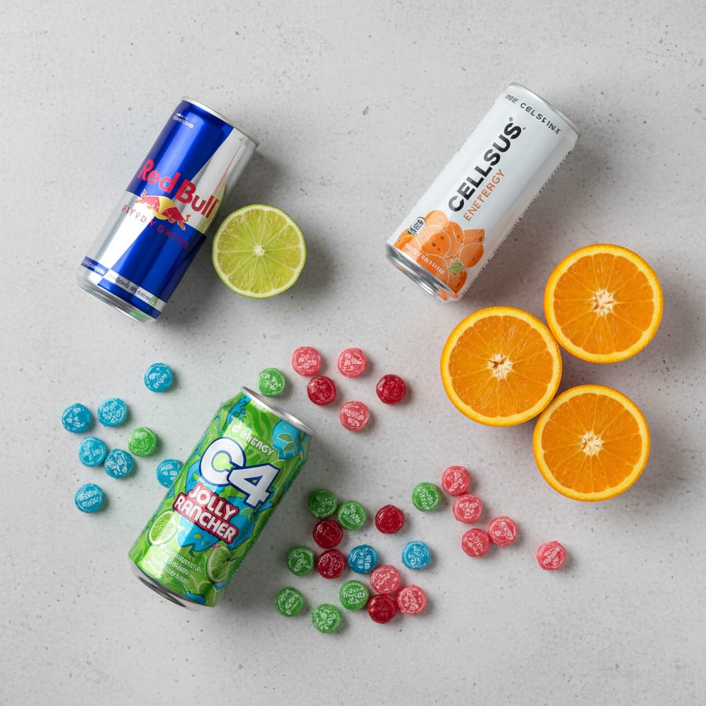 branded energy drinks