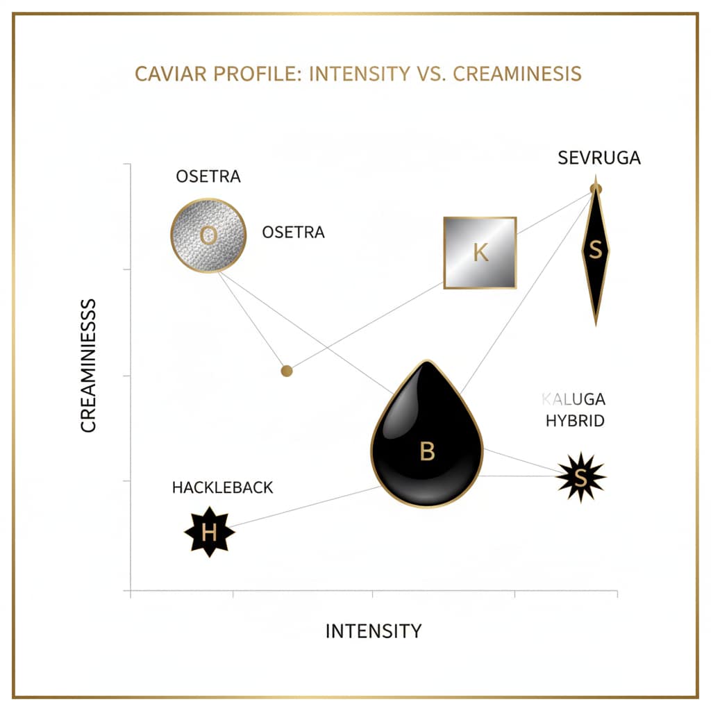 Tasting Chart: Intensity vs. Creaminess