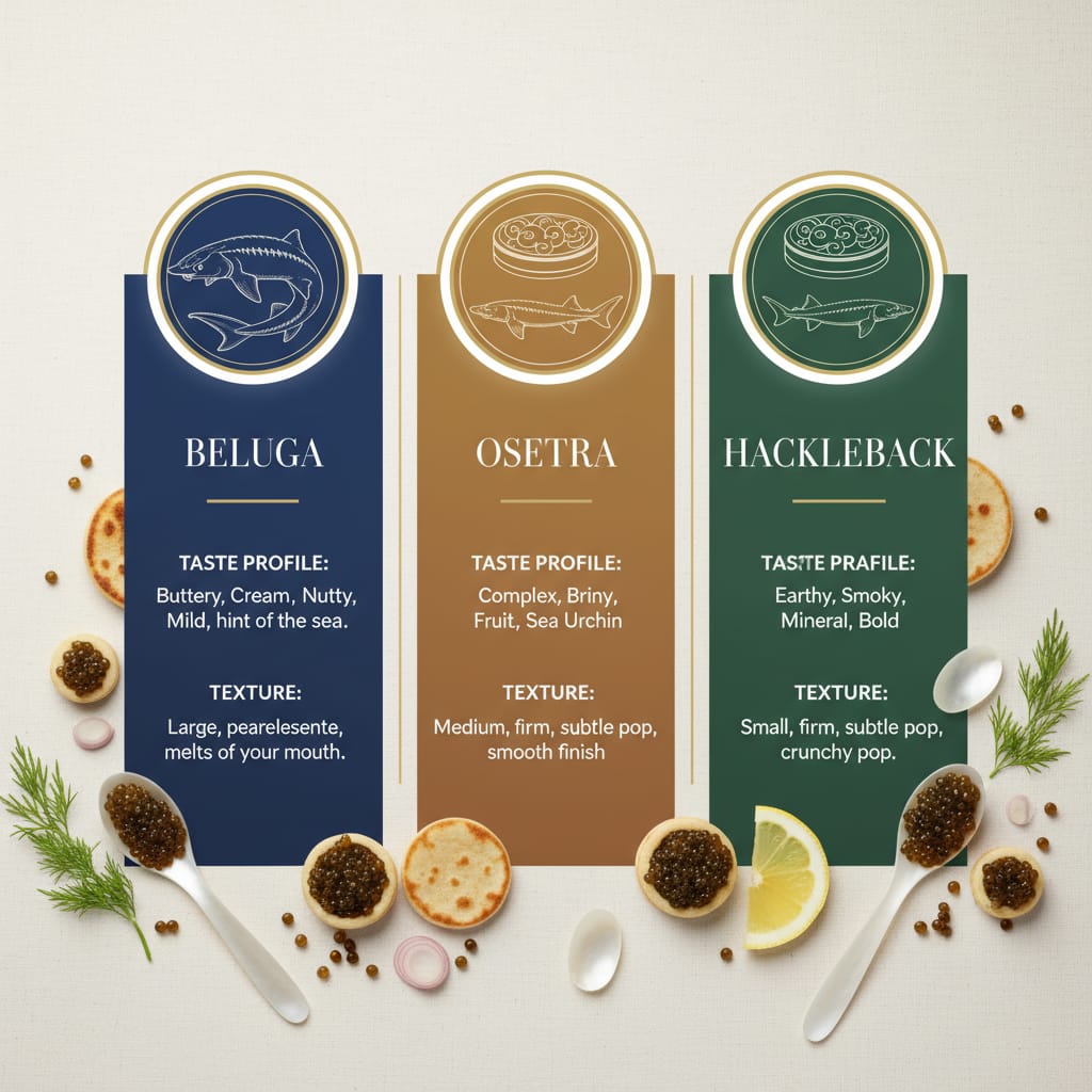 Caviar Grades and Characteristics