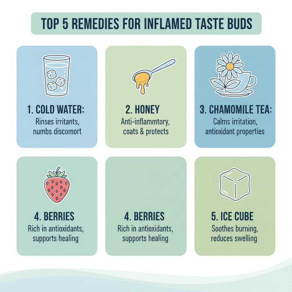 how do you get rid of inflamed taste buds